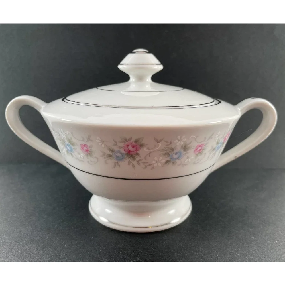 M Fine China rosemary pattern
